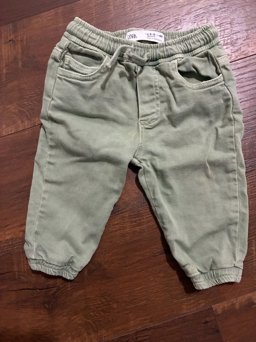 Zara Kids Olive-Green Cargo Joggers